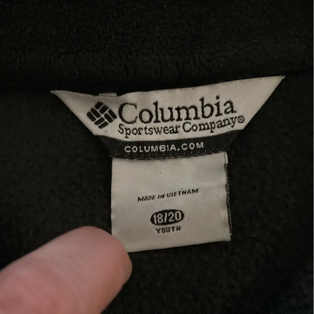 Columbia Boy’s XL (18-20) Black‎ Fleece Jacket